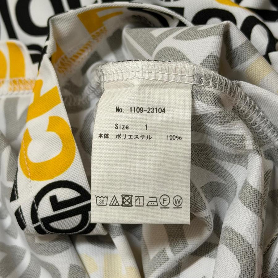 未使用品 CPG GOLF シーピージーゴルフ 総柄半袖ポロシャツ レディース