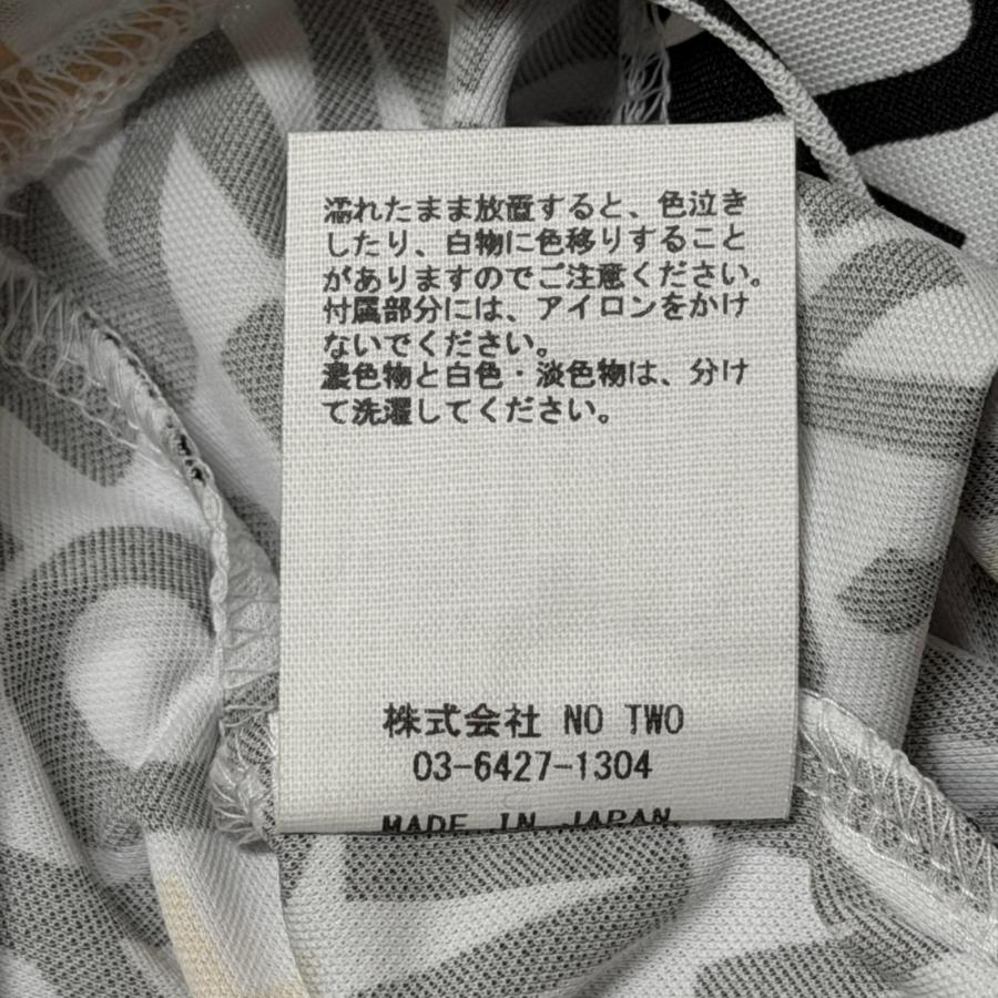 CPG GOLF ジーピージー ロゴ総柄半袖ポロシャツ サイズ2 未使用品 CPG GOLF シーピージーゴルフ 総柄半袖ポロシャツ レディース