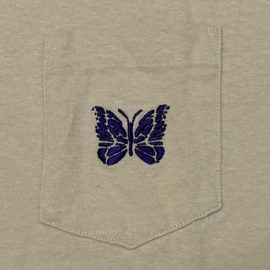 Needles（ニードルス） S/S Papillon Emb. Pocket Tee パピヨン刺繍