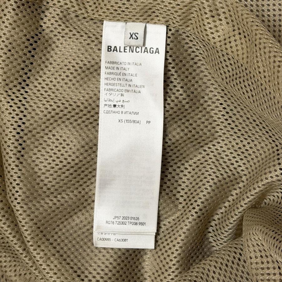 国内正規 BALENCIAGA ロゴプリントジャケット トラックジャケット バレンシアガ ベージュ XS （19788M） BALENCIAGA（バレンシアガ） ロゴプリントジャケット トラック