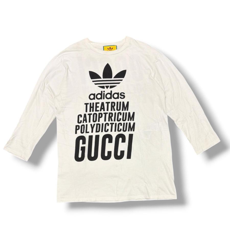 GUCCI（グッチ） × adidas アディダス ロゴプリントカットソー 長袖T