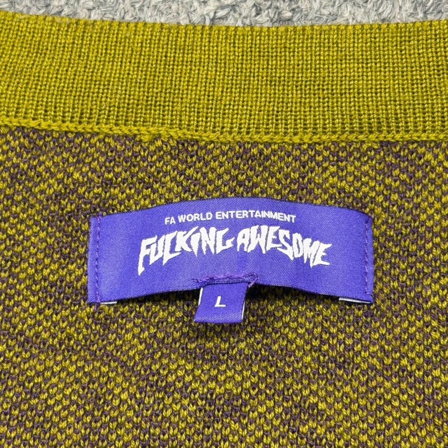 FUCKING AWESOME ファッキンオーサム STRETCHED STAMP CARDIGAN