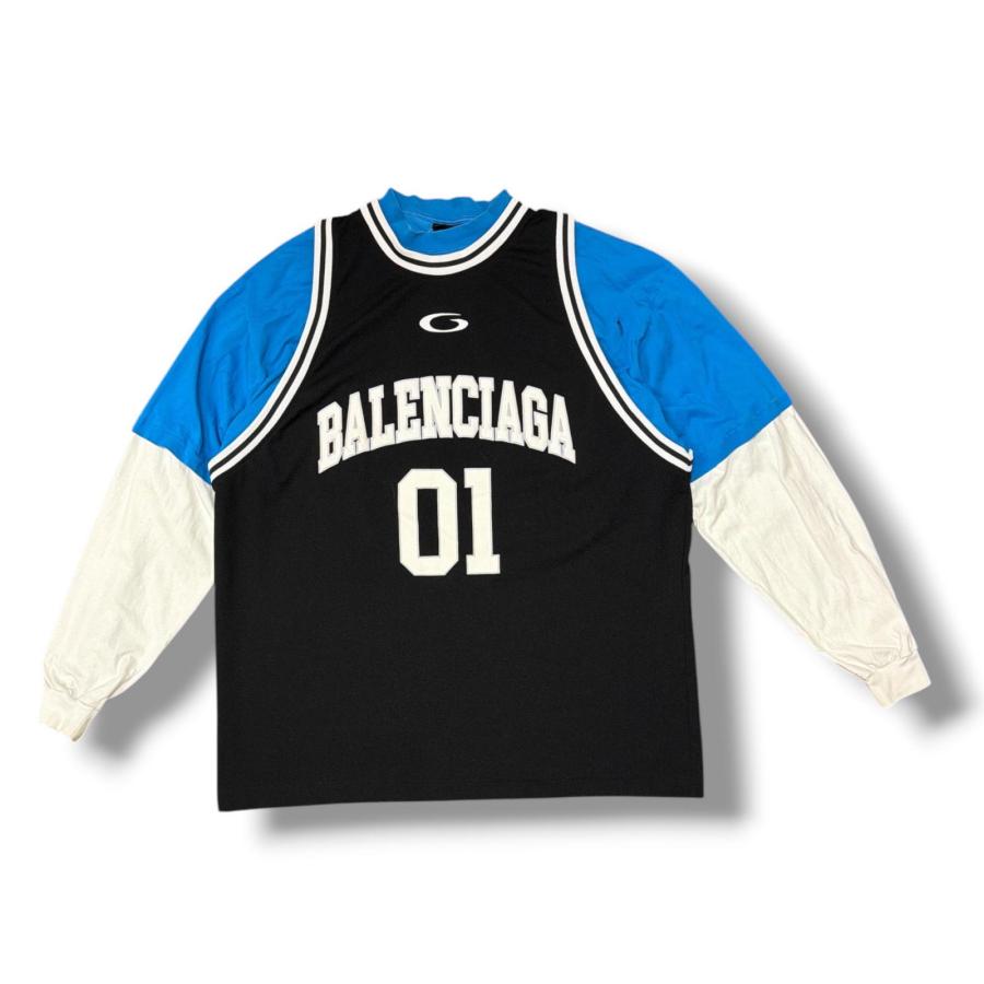 balenciaga basketball レイヤードt BALENCIAGA（バレンシアガ） Basketball Series 長袖Tシャツ