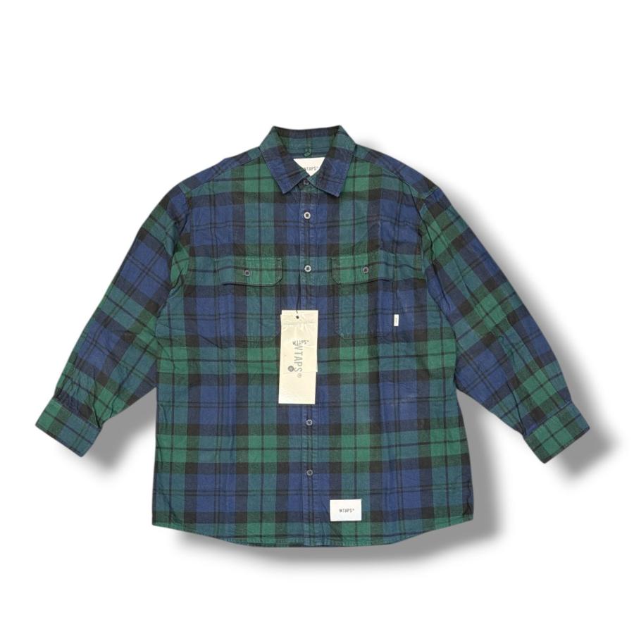 WTAPS 22AW DECK/LS 222TQDT-SHM01 03Lサイズ WTAPS ダブルタップス 22AW DECK/LS/COTTON.FLANNEL.TEXTILE.CRST 長袖