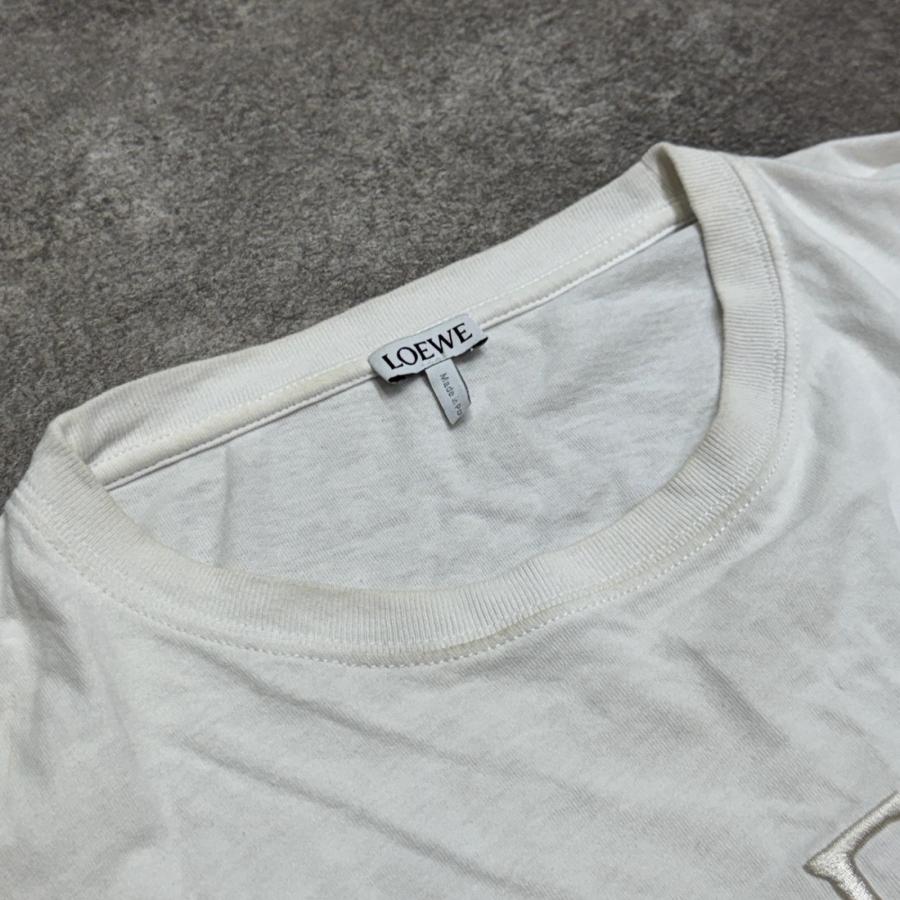 LOEWE（ロエベ） アナグラム ロゴ 刺繍Tシャツ H526Y22XAG ホワイト M