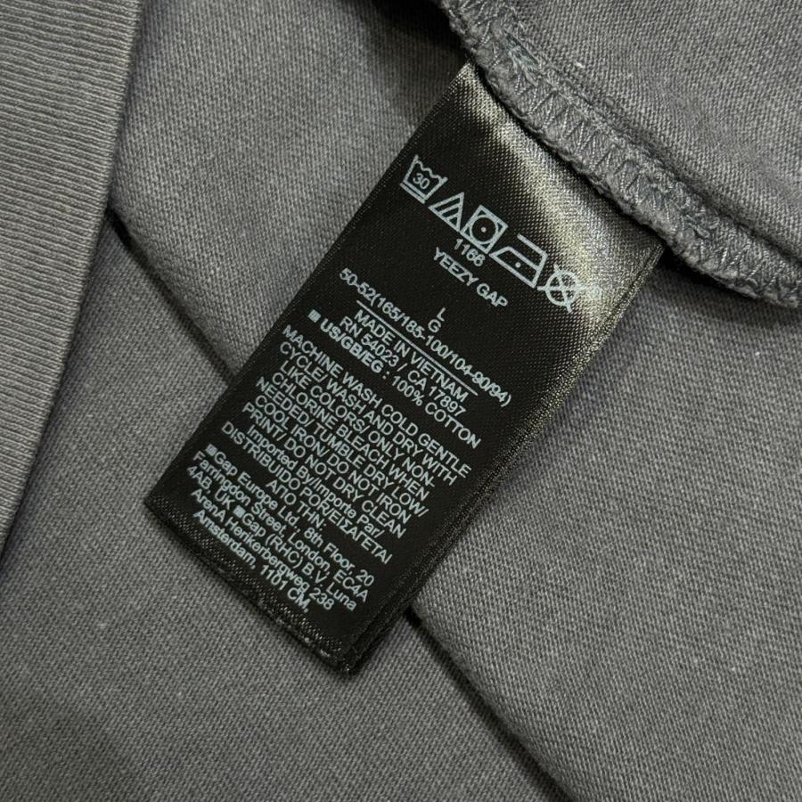 YEEZY イージー GAPコラボ クルーネックTシャツ グレー L 2435M : 買取