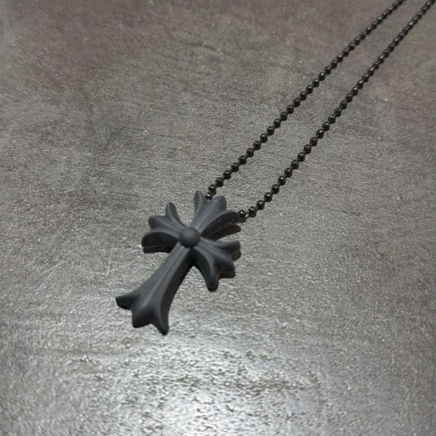 クロムハーツ ラバーネックレス CHROME HEARTS クロムハーツ ラバークロス シリコンネックレス