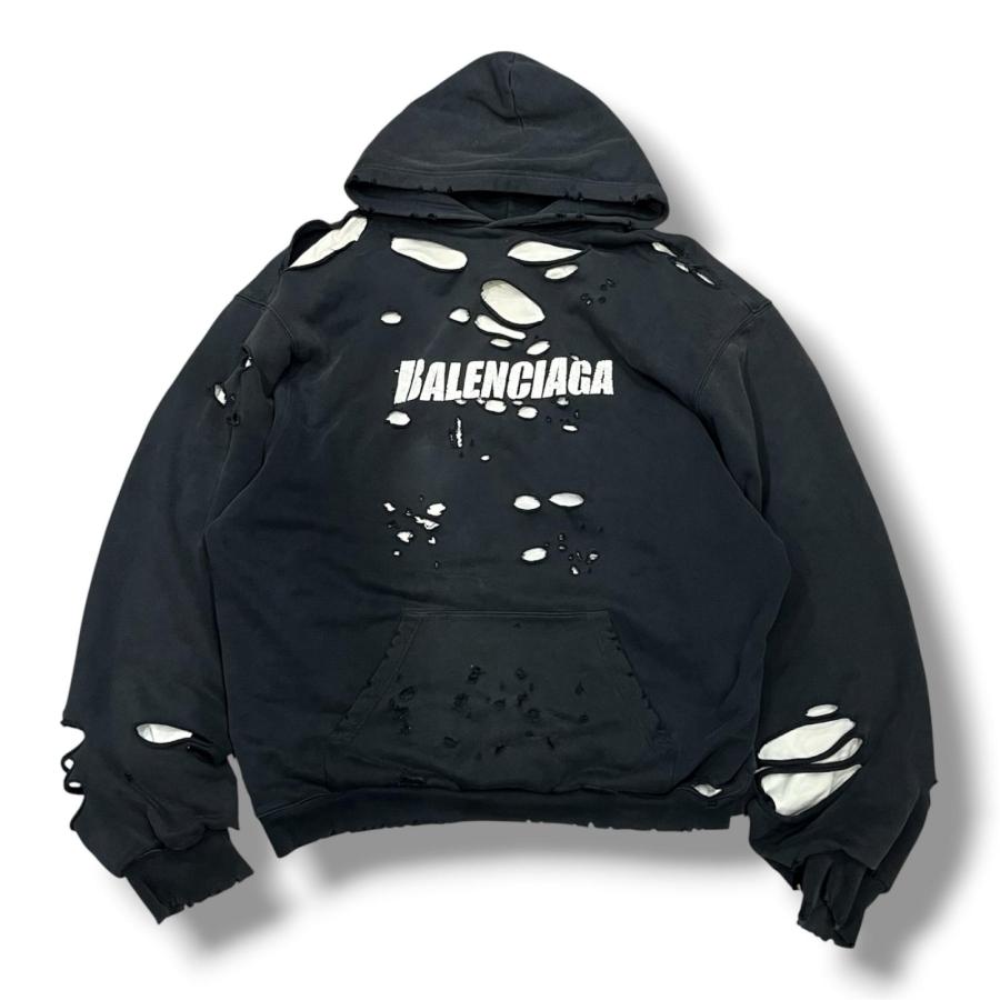 BALENCIAGA（バレンシアガ） Destroyed Hoodie デストロイ ダメージ
