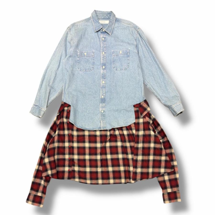 PHENOMENON（フェノメノン） PHENOMENON 16SS ドッキングデニムシャツ 