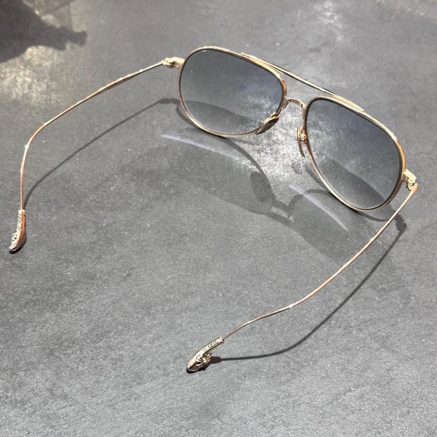 CHROME HEARTS BONE PRONE IV 18KGP ティアドロップ型サングラス 