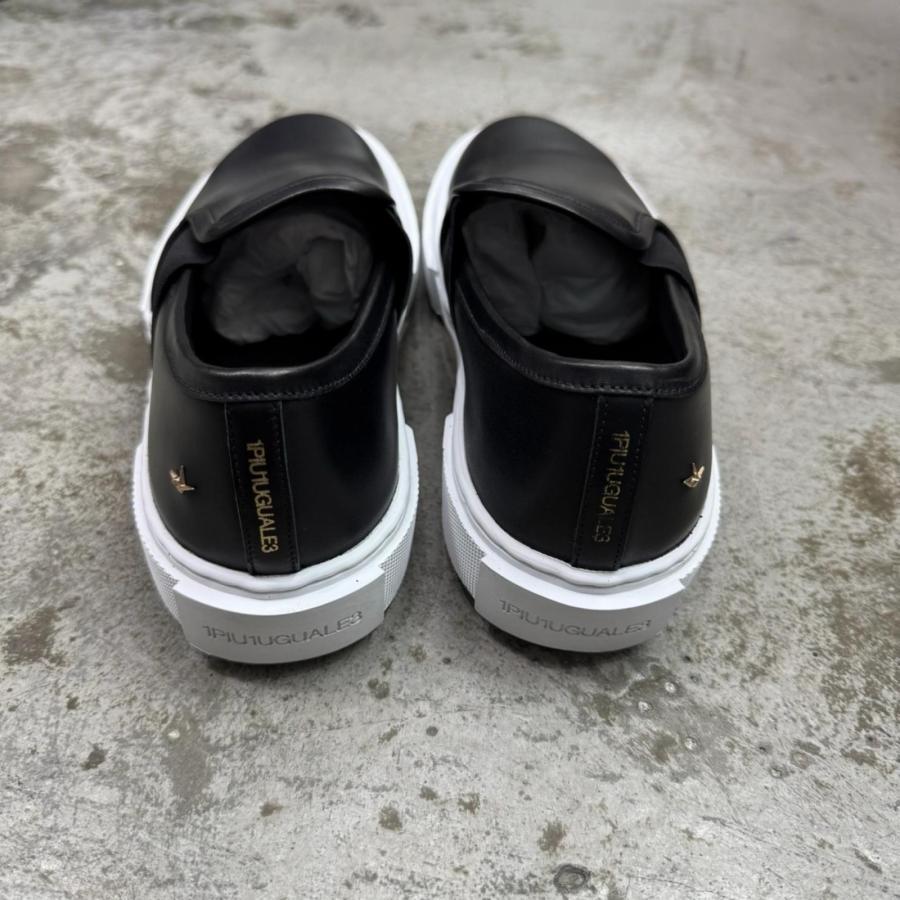 参考上代88000円 未使用 1piu1uguale3 SLIP-ON カウレザー スリッポン