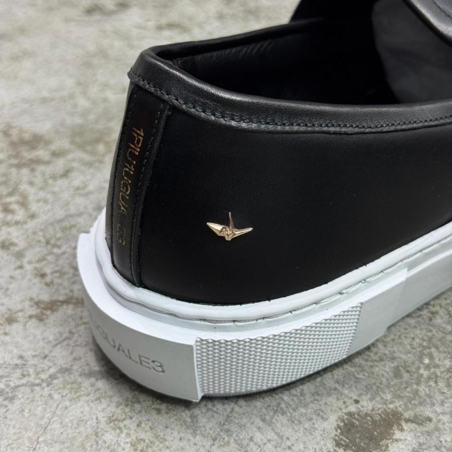 参考上代88000円 未使用 1piu1uguale3 SLIP-ON カウレザー スリッポン