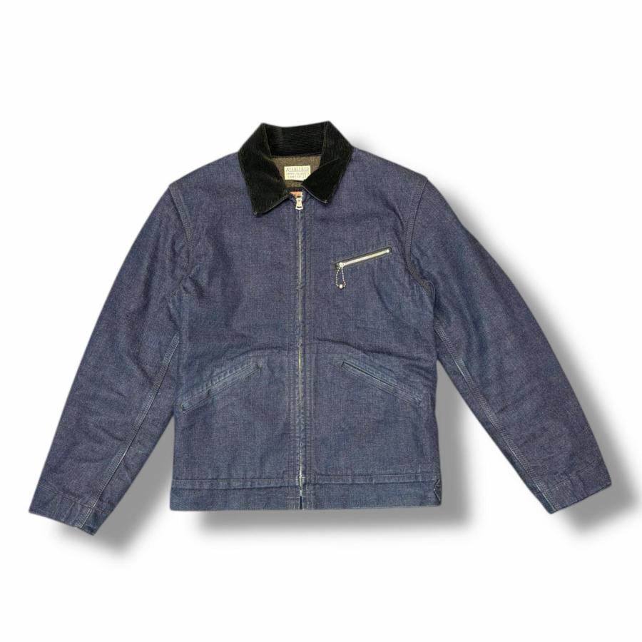 At Last ＆ Co DENIM COSSACK BLANKET ブランケットデニムブランケットジャケット Gジャン アットラスト インディゴ 36 （4037M） At Last ＆ Co DENIM COSSACK BLANKET ブランケットデニムブランケット