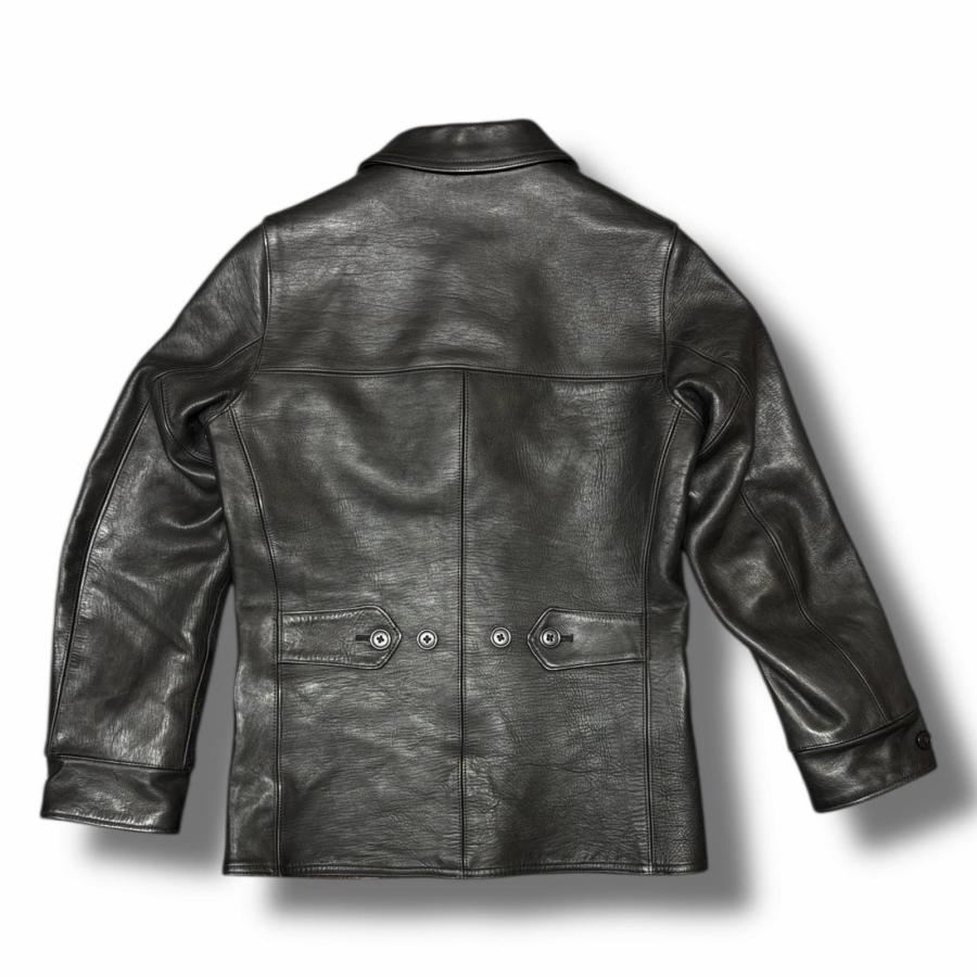 未使用品 AT LAST & CO (アットラスト)ホースハイド レザーJKT At Last ＆ Co ホースハイド シングル カーコート レザージャケット 革