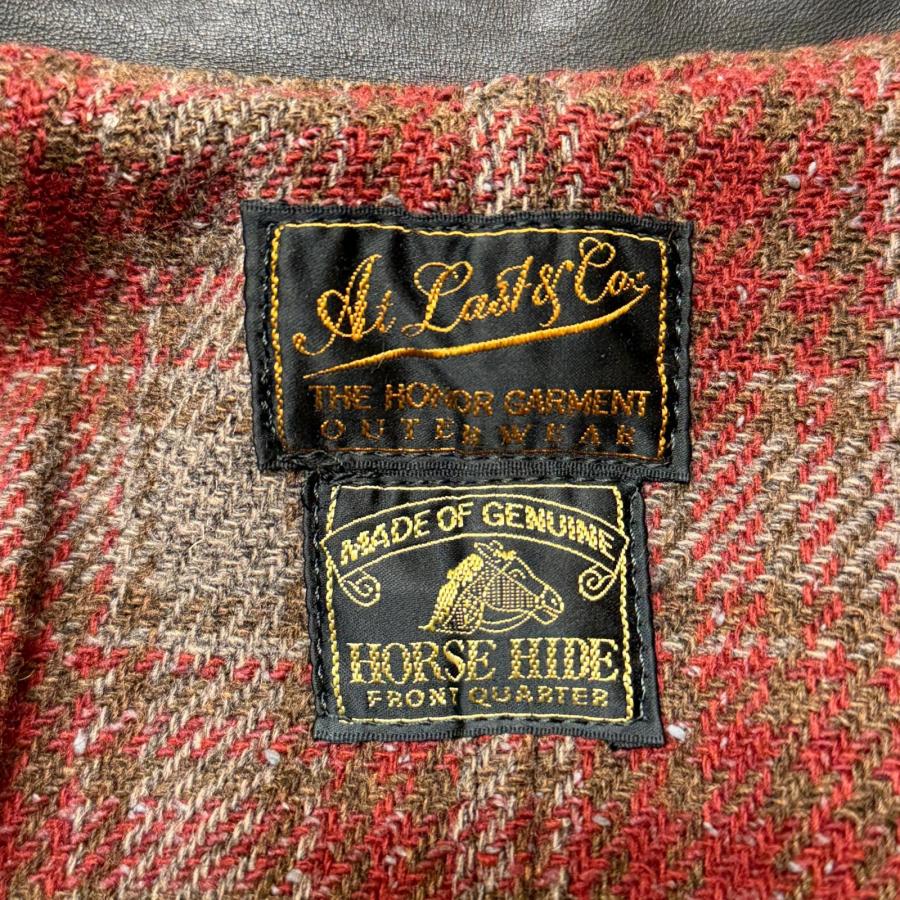 未使用品 AT LAST & CO (アットラスト)ホースハイド レザーJKT 未使用品 AT LAST & CO (アットラスト)ホースハイド レザーJKT - メルカリ