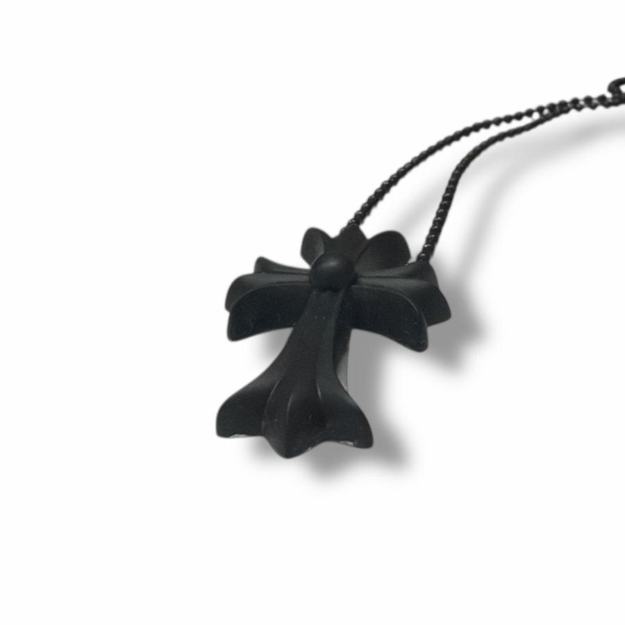 Chrome Hearts クロムハーツ CHシリコンラバーネックレス黒 CHROME HEARTS(クロムハーツ) RUBBER CH CRS SML ラバースモールCH