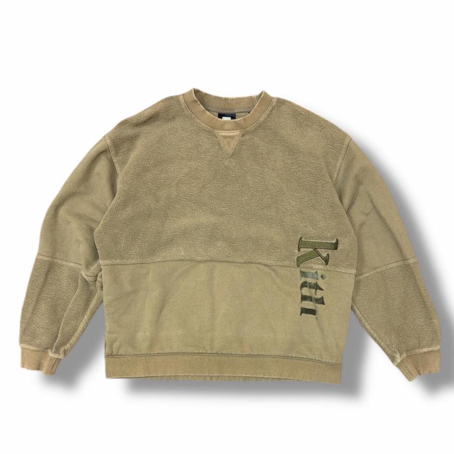 KITH Reverse Paneled Crewneck リバースロゴ刺繍 クルーネック