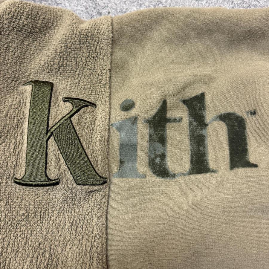 KITH Reverse Paneled Crewneck リバースロゴ刺繍 クルーネック