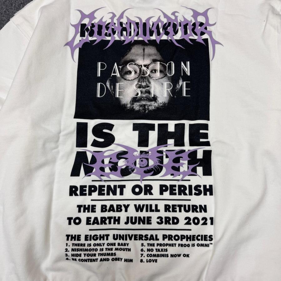 未使用 el conductorH × NISHIMOTO IS THE MOUTH 24SS COTTON CLASSIC CREWNECK SWEATER スウェット コラボ コンダクター ニシモトイズザマウス PD24MC05 WHT 4_2