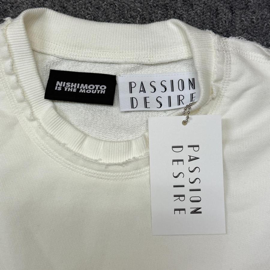 未使用 el conductorH × NISHIMOTO IS THE MOUTH 24SS COTTON CLASSIC CREWNECK SWEATER スウェット コラボ コンダクター ニシモトイズザマウス PD24MC05 WHT 4_3