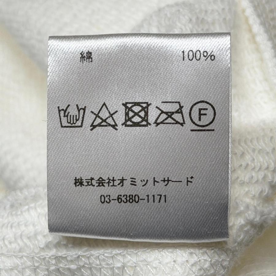 未使用 el conductorH × NISHIMOTO IS THE MOUTH 24SS COTTON CLASSIC CREWNECK SWEATER スウェット コラボ コンダクター ニシモトイズザマウス PD24MC05 WHT 4_4