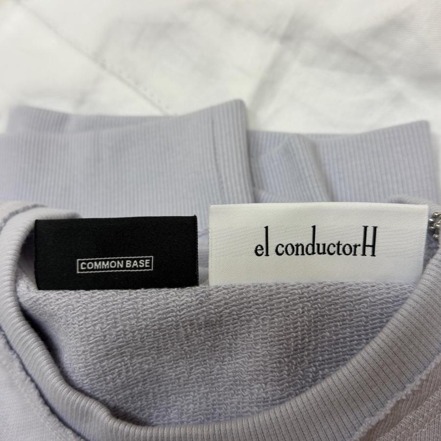 未使用 el conductorH × NISHIMOTO IS THE MOUTH 24SS COTTON CLASSIC CREWNECK SWEATER スウェット コラボ コンダクター ニシモトイズザマウス PD24MC05 LVD 4_6