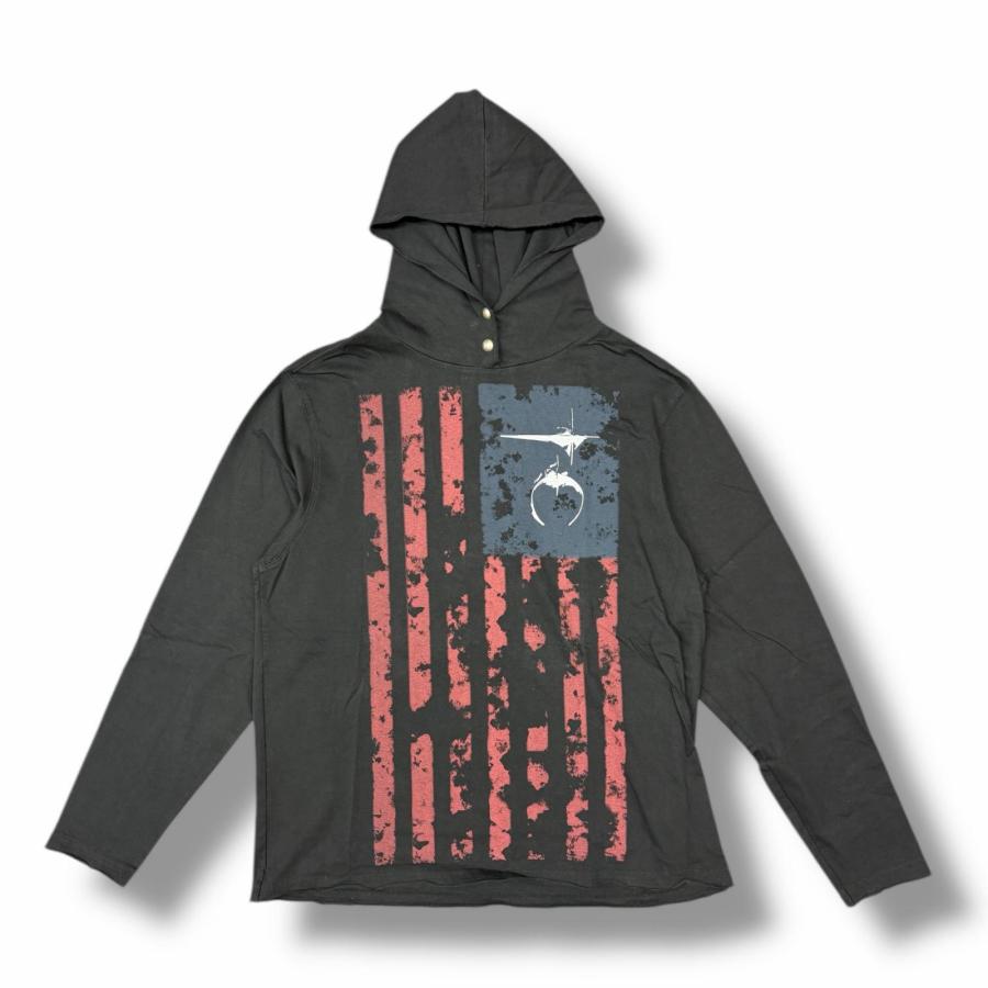 THUG CLUB 25SS OLD GLORY HOODIE オールドグローリーフーディー パーカー サグクラブ TC25TS1002 ブラック 1 （4596M） THUG CLUB サグクラブ 25SS OLD GLORY HOODIE オールドグローリー