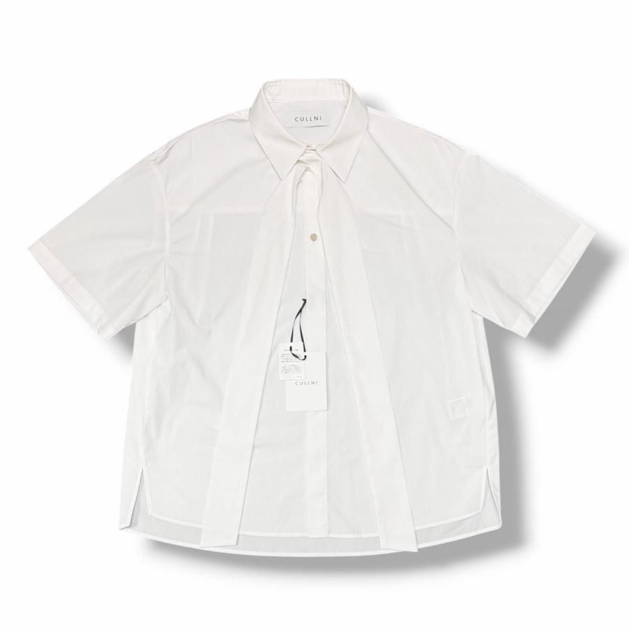 未使用品 CULLNI クルニ 25SS Double Satin Bow Tie Short Sleeve