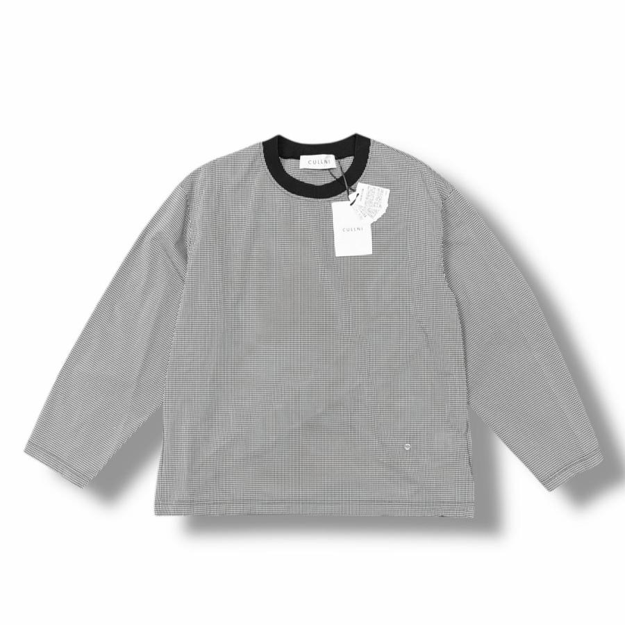 参考上代26400円 未使用 CULLNI 25SS Check Drawstring Long Sleeve