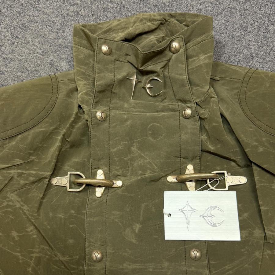 未使用品 THUG CLUB サグクラブ 25SS Scarred Bio Soldier Trench Coat スカーレッドバイオソルジャートレンチコート TC25CT0101 カーキ 1 4744M_2