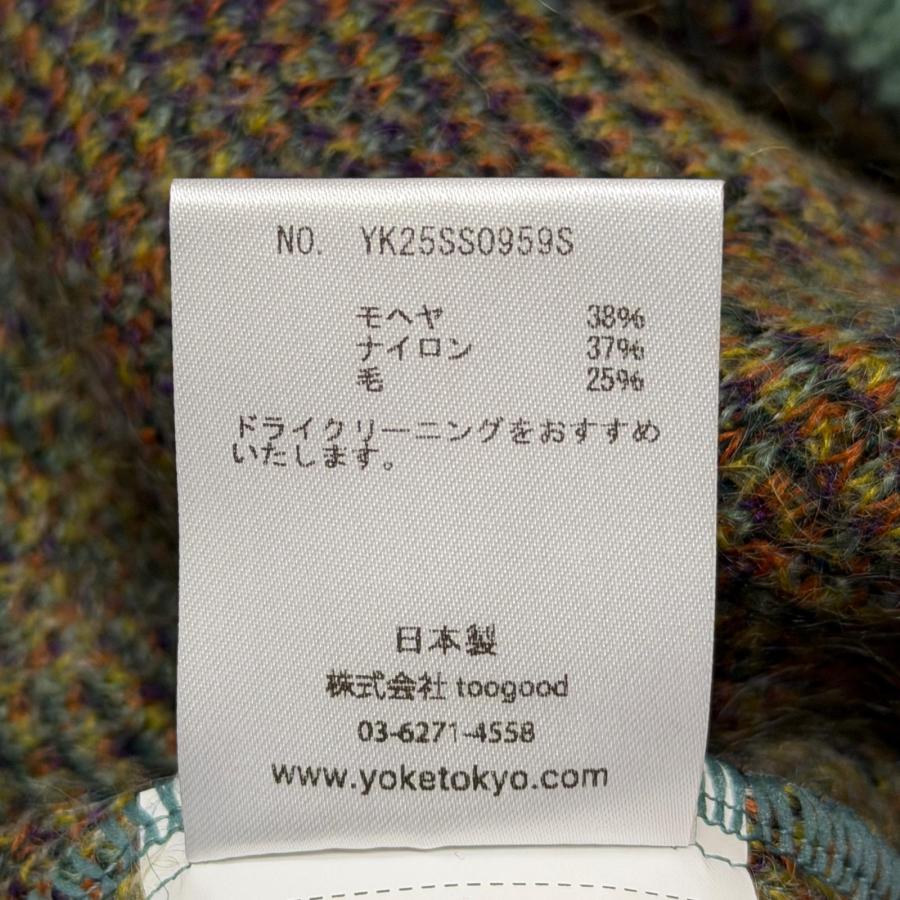 参考上代57200円 未使用 YOKE 25SS TREE JAQUARD MOHAIR SWEATER