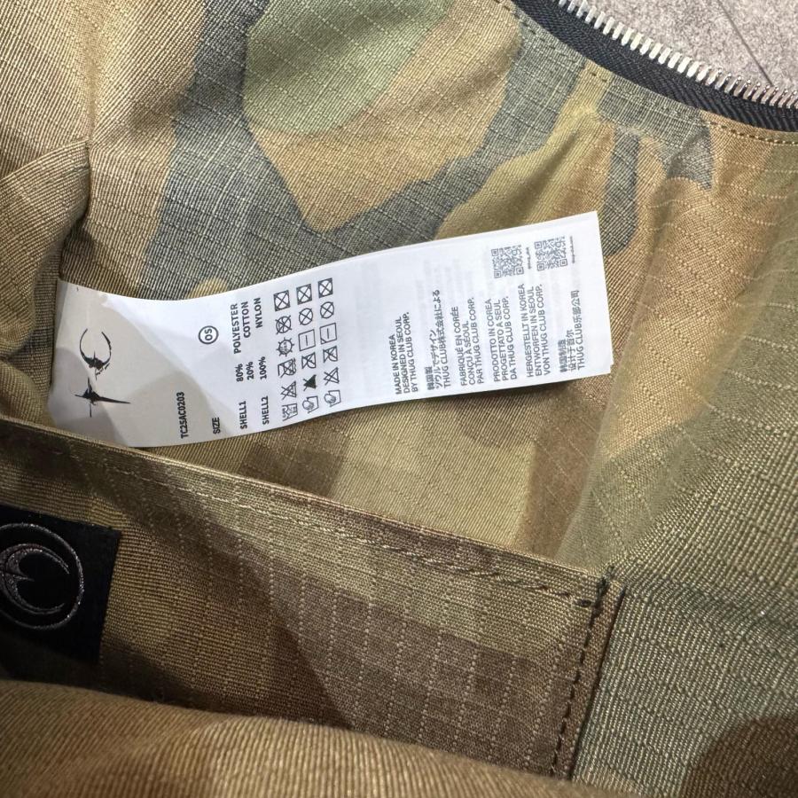 未使用品 THUG CLUB サグクラブ 25SS Clouded Bio Army Messenger Bag
