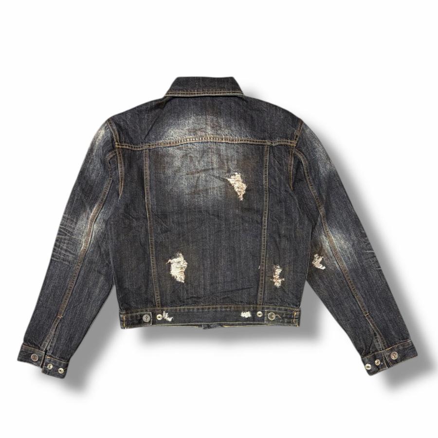未使用 THUG CLUB BURN DOWN DENIM JACKET バーンダウンデニム