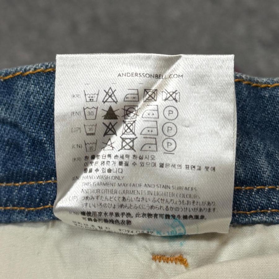 未使用品 ANDERSSON BELL アンダースンベル RODEO CARPENTER WIDE JEANS ロデオカーペンターワイドジーンズ デニムパンツ A25SSPAM793 インディゴ 28 5209M_4