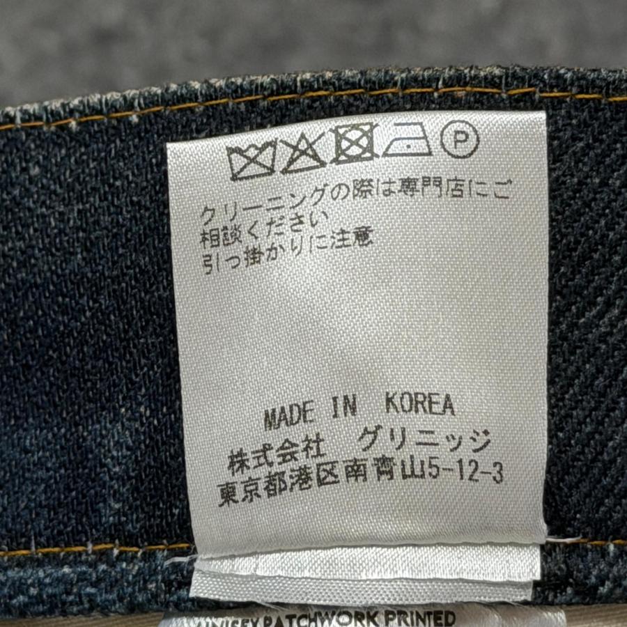 未使用 ANDERSSON BELL Patchwork Printed Jeans パッチワークプリントデニム ジーンズ アンダースンベル インディゴ 32 （5214M）_5