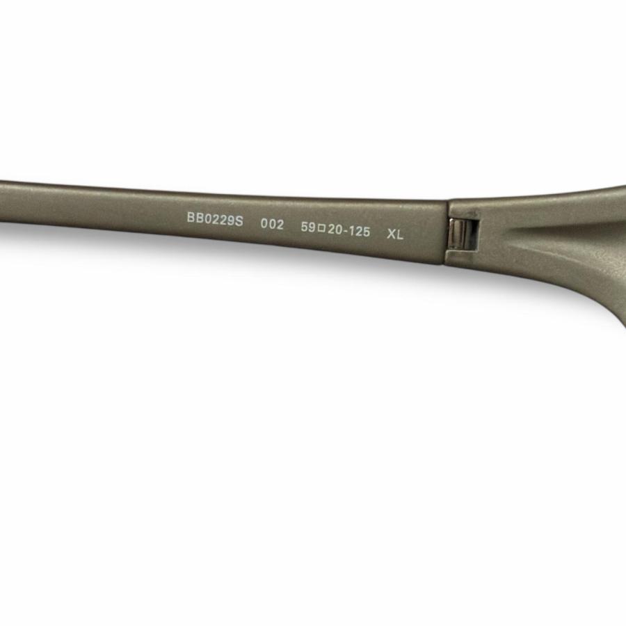 バレンシアガ グレーBatスクエアサングラス BB0229S ミラーレンズ BALENCIAGA（バレンシアガ） BALENCIAGA BAT サングラス スポーツ