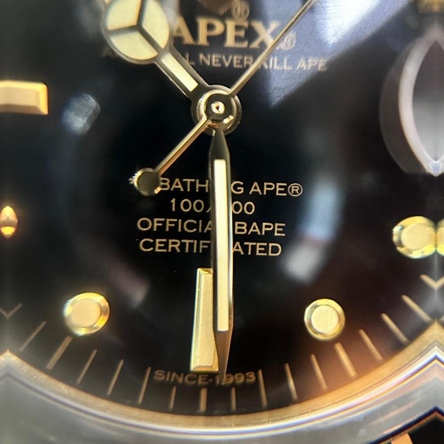 参考上代57200円 A BATHING APE CLASSIC TYPE 1 BAPEX アナログ腕時計