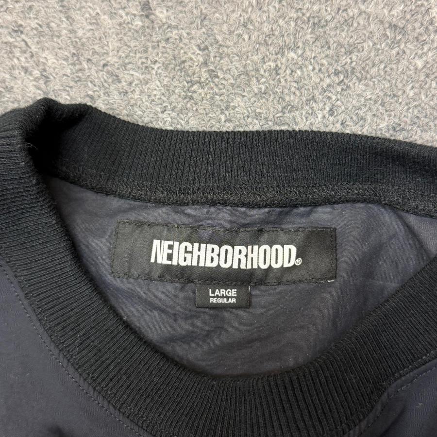 【美品】NEIGHBORHOOD 24AW ロゴ刺繍 サーマル カットソー 黒 NEIGHBORHOOD（ネイバーフッド） NEIGHBORHOOD 24AW PULLOVER TRACK