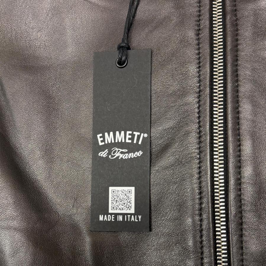 参考上代165000円 未使用 EMMETI KELSO NAPPA SILK レザージャケット