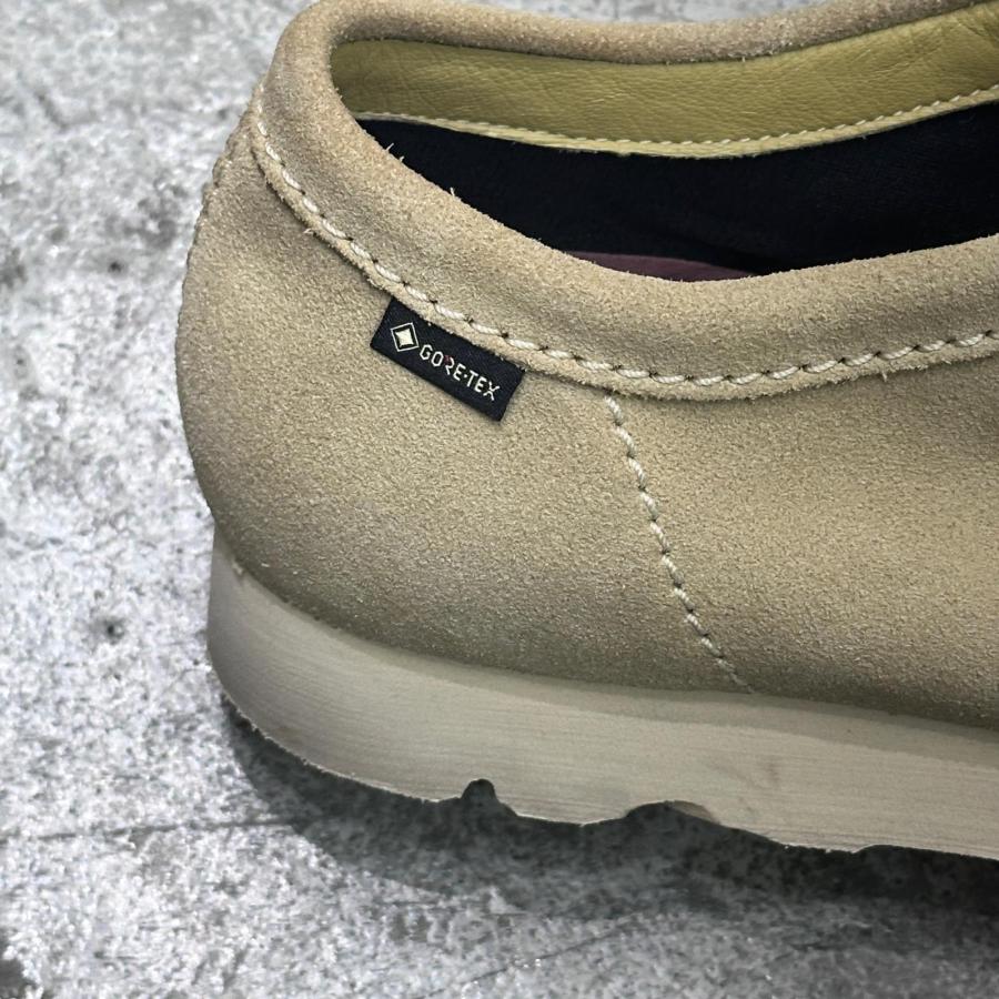 クラークス CLARKS ワラビー ゴアテックス ビブラムソール ベージュ 本革 Clarks Originals クラークス モカシン 26169025 Wallabee GTX