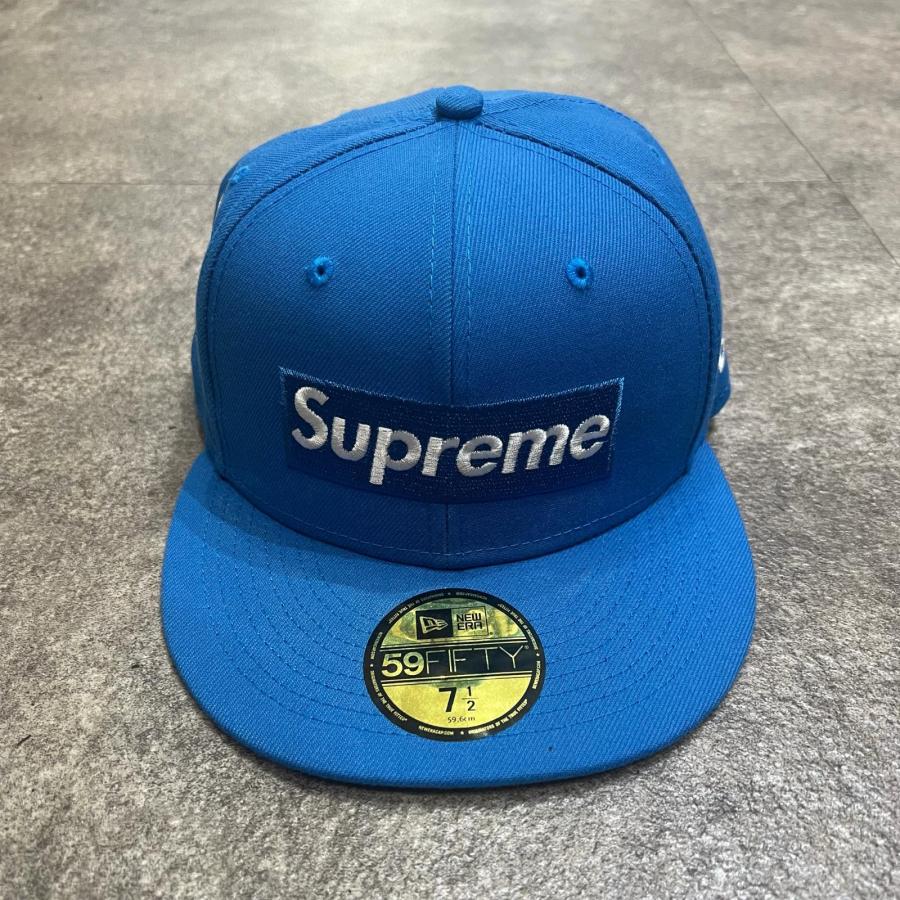 Supreme Money Box Logo New Eraキャップ 7 3/8 SUPREME FW22 MONEY BOX LOGO NEW ERA FITTED HAT BLACK BROWN GREEN