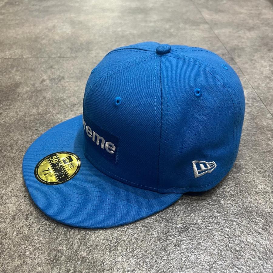 Supreme ニューエラクロスSロゴキャップ ブルー 7 1/2 Supreme（シュプリーム） × NEW ERA ニューエラ Money Box Logo Cap