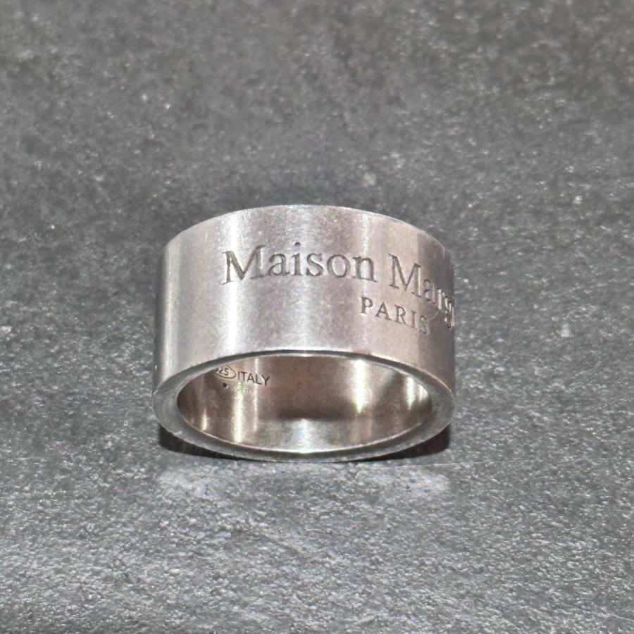 参考上代53900円 Maison Margiela ワイドバンドシルバーリング 指輪