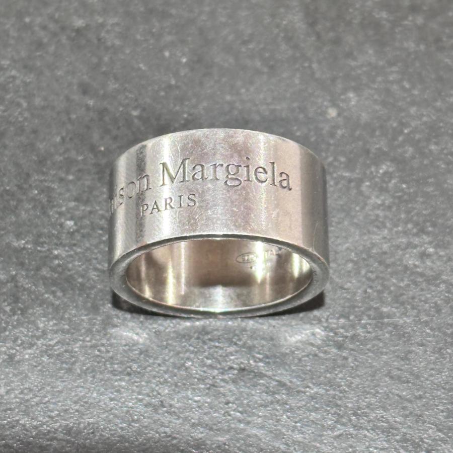 参考上代53900円 Maison Margiela ワイドバンドシルバーリング 指輪