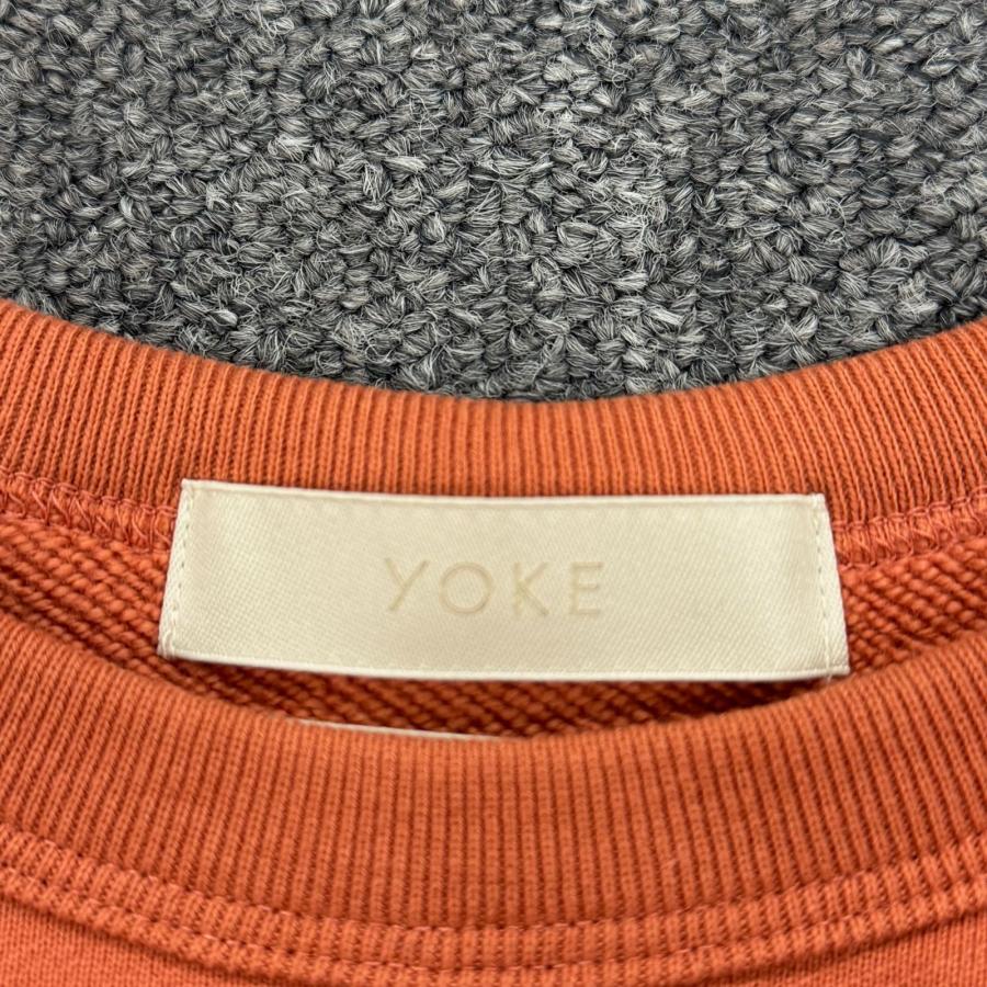 参考上代27500円 未使用 YOKE 24SS クルーネックスウェット トレーナー ヨーク YK24SS0664CS オレンジ L （6184A7）_2