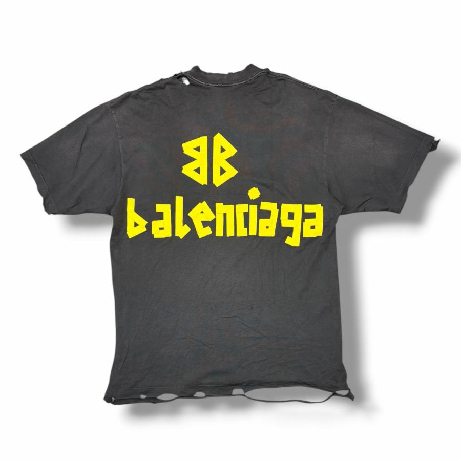 balenciaga Tシャツ ロゴ入り BALENCIAGA（バレンシアガ） TAPE LOGO T-Shirt テープロゴTシャツ