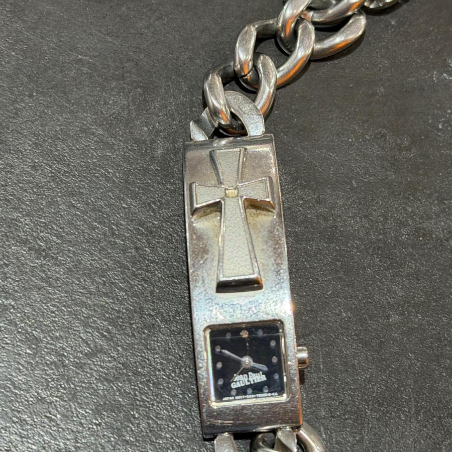 Jean Paul Gaultier ジャンポールゴルチエ クロスシルバー腕時計