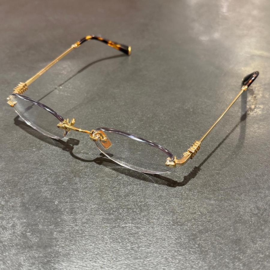 miu miu（ミュウミュウ） 参考上代69300円 ロゴ サングラス リムレス