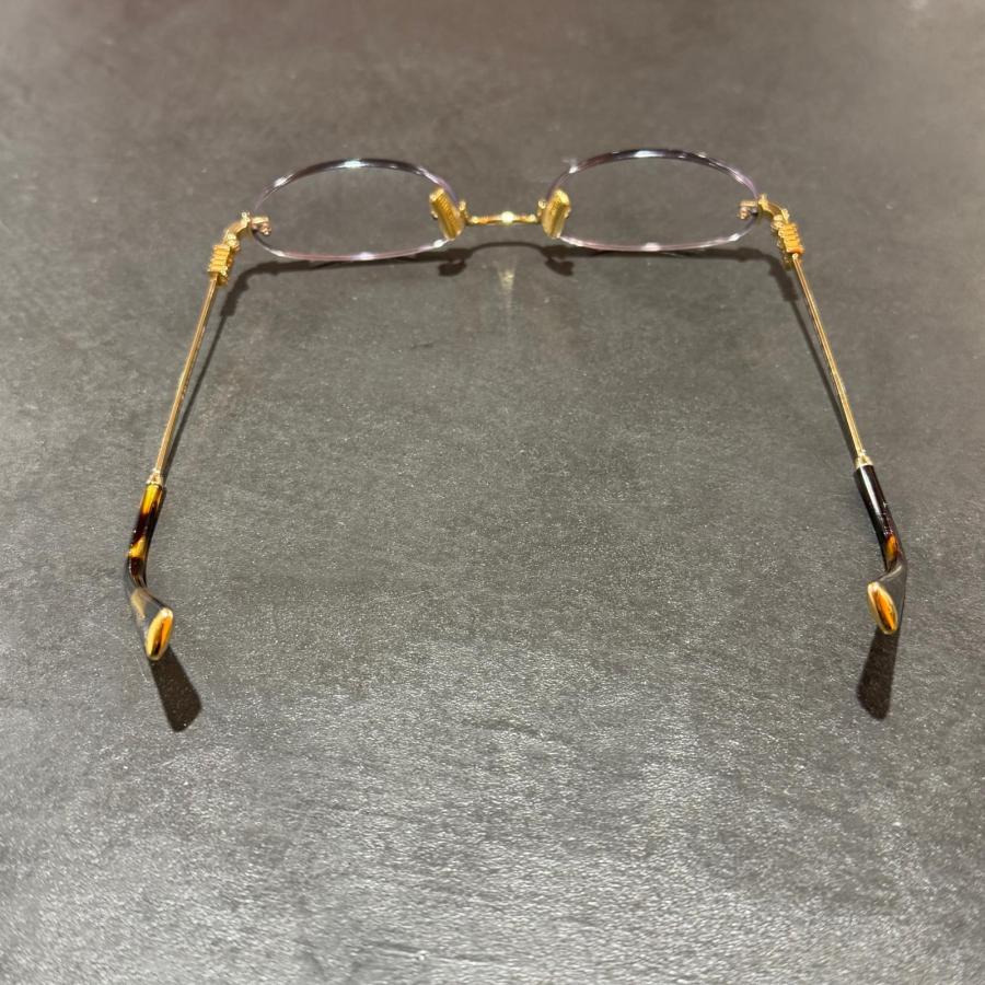 【美品】miumiu ミュウミュウ ロゴサングラス リムレスメガネ MIU MIU】サイドロゴ リムレス メガネ 国内発送 (MiuMiu/メガネ) MU