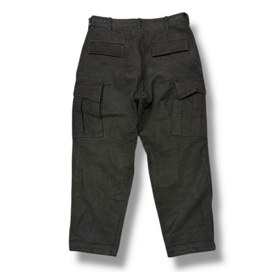 COMOLI 1 モールスキンBDUパンツ ブラック カーゴパンツ COMOLI (コモリ) ブラックデニム B.D.Uパンツ
